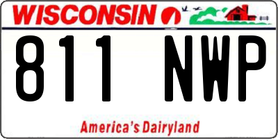 WI license plate 811NWP