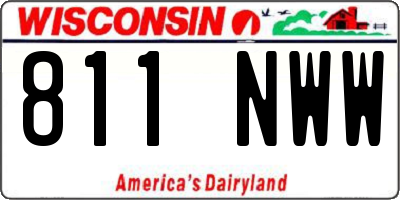 WI license plate 811NWW