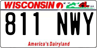 WI license plate 811NWY