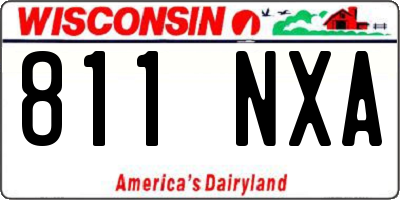 WI license plate 811NXA