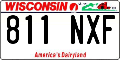 WI license plate 811NXF