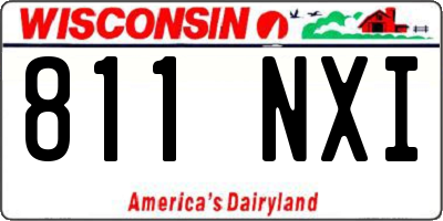 WI license plate 811NXI