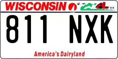 WI license plate 811NXK
