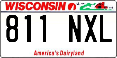 WI license plate 811NXL