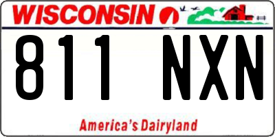 WI license plate 811NXN