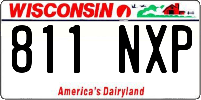 WI license plate 811NXP