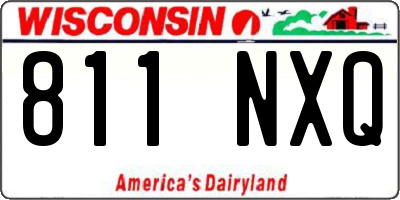 WI license plate 811NXQ