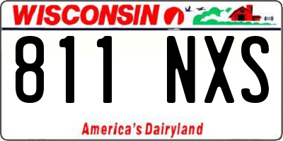 WI license plate 811NXS
