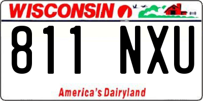 WI license plate 811NXU