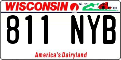 WI license plate 811NYB