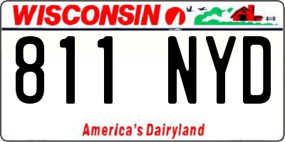 WI license plate 811NYD