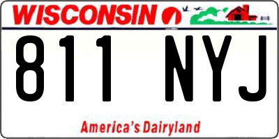 WI license plate 811NYJ