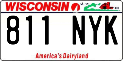 WI license plate 811NYK