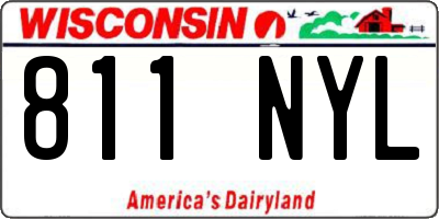 WI license plate 811NYL
