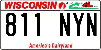 WI license plate 811NYN