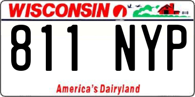 WI license plate 811NYP