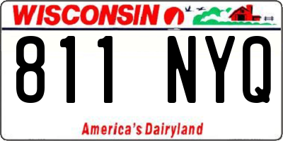 WI license plate 811NYQ