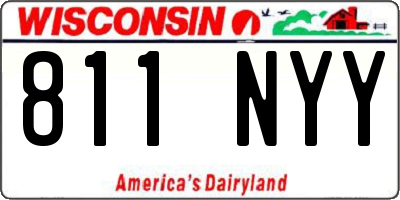 WI license plate 811NYY