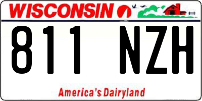 WI license plate 811NZH