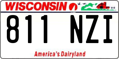 WI license plate 811NZI