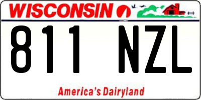WI license plate 811NZL