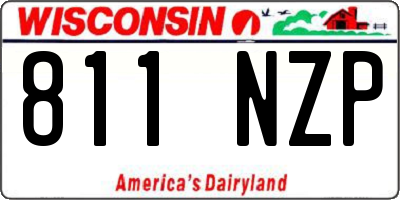 WI license plate 811NZP