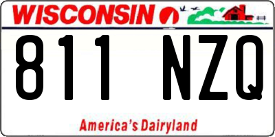 WI license plate 811NZQ