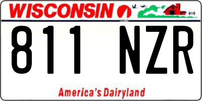 WI license plate 811NZR