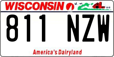 WI license plate 811NZW