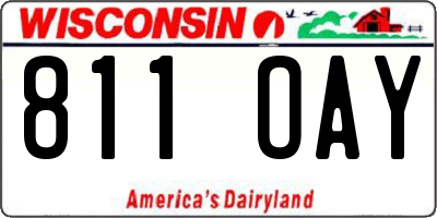 WI license plate 811OAY