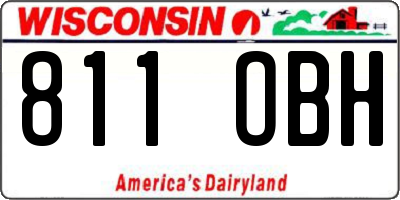 WI license plate 811OBH