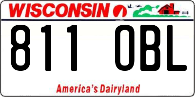 WI license plate 811OBL