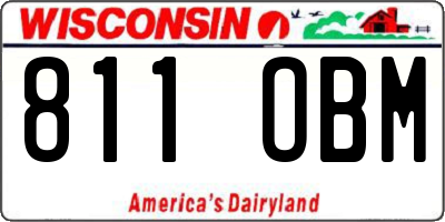 WI license plate 811OBM