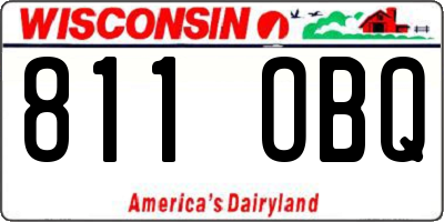 WI license plate 811OBQ