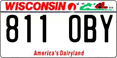 WI license plate 811OBY