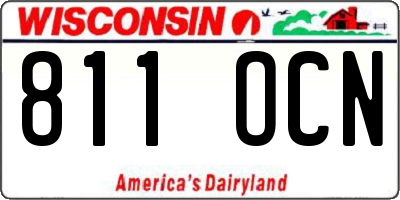 WI license plate 811OCN
