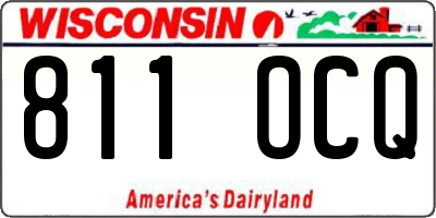 WI license plate 811OCQ