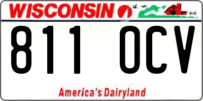 WI license plate 811OCV