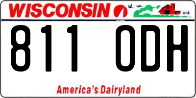 WI license plate 811ODH