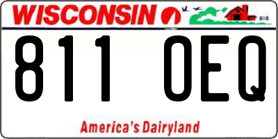 WI license plate 811OEQ
