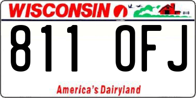 WI license plate 811OFJ