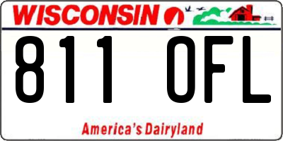 WI license plate 811OFL