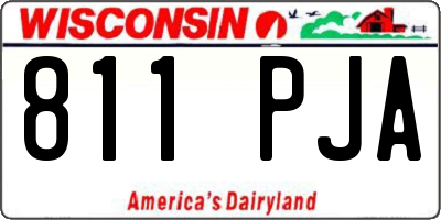WI license plate 811PJA