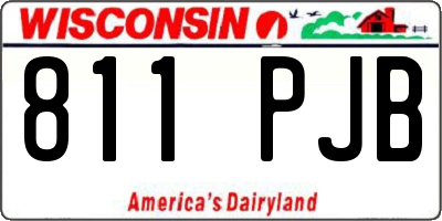 WI license plate 811PJB