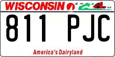 WI license plate 811PJC