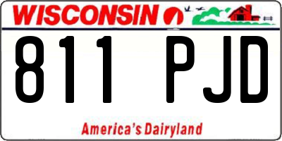 WI license plate 811PJD