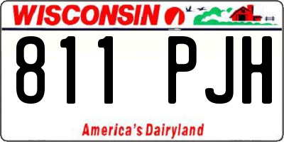 WI license plate 811PJH