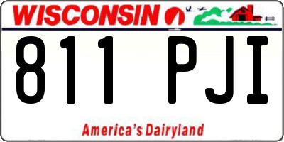 WI license plate 811PJI