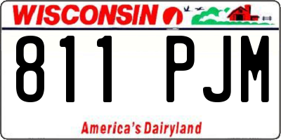 WI license plate 811PJM