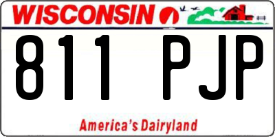WI license plate 811PJP